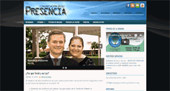 Desktop Screenshot of congregacionensupresencia.org