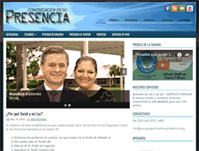 Tablet Screenshot of congregacionensupresencia.org